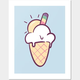 Sky Ice Cream Posters and Art